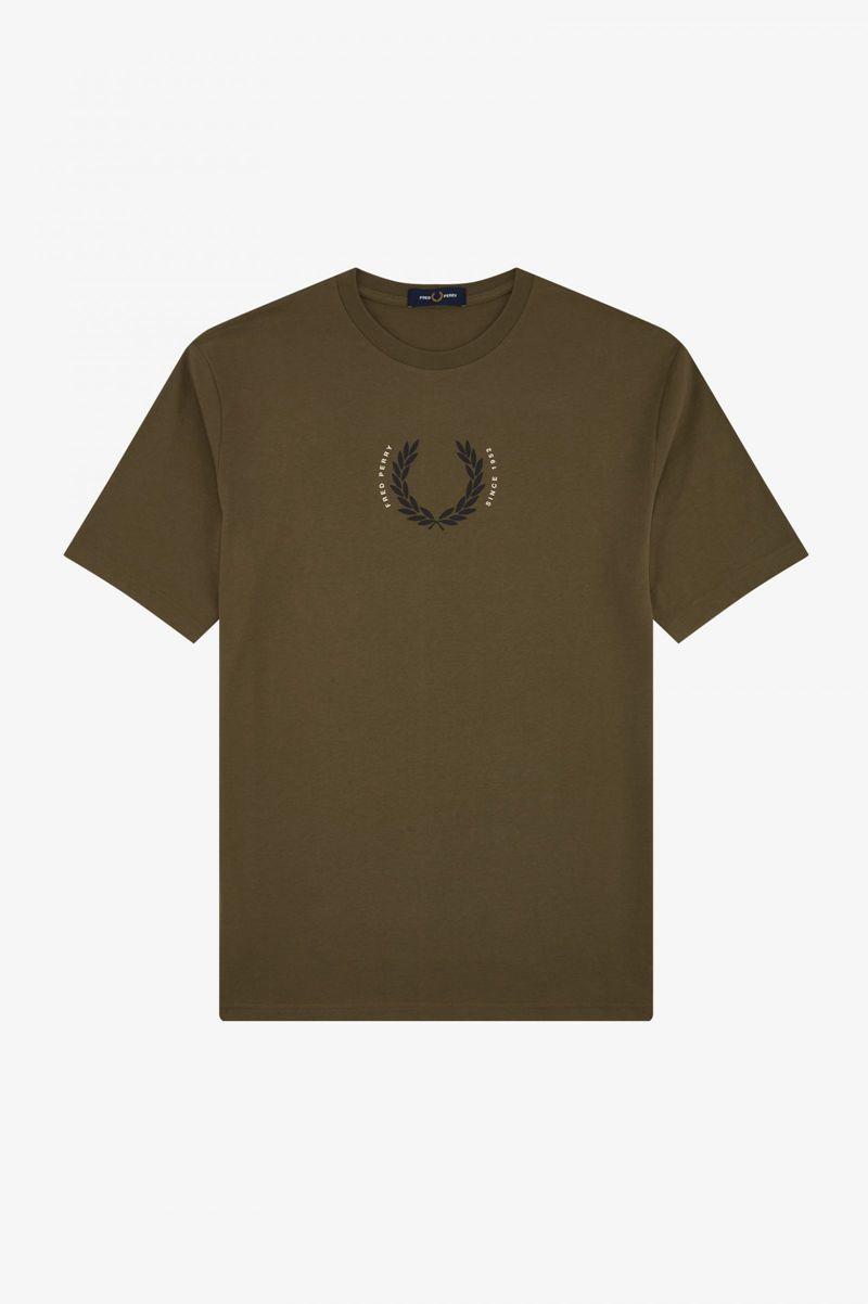 Green Fred Perry Laurel Wreath Women's T Shirts | PH 2039ILHS